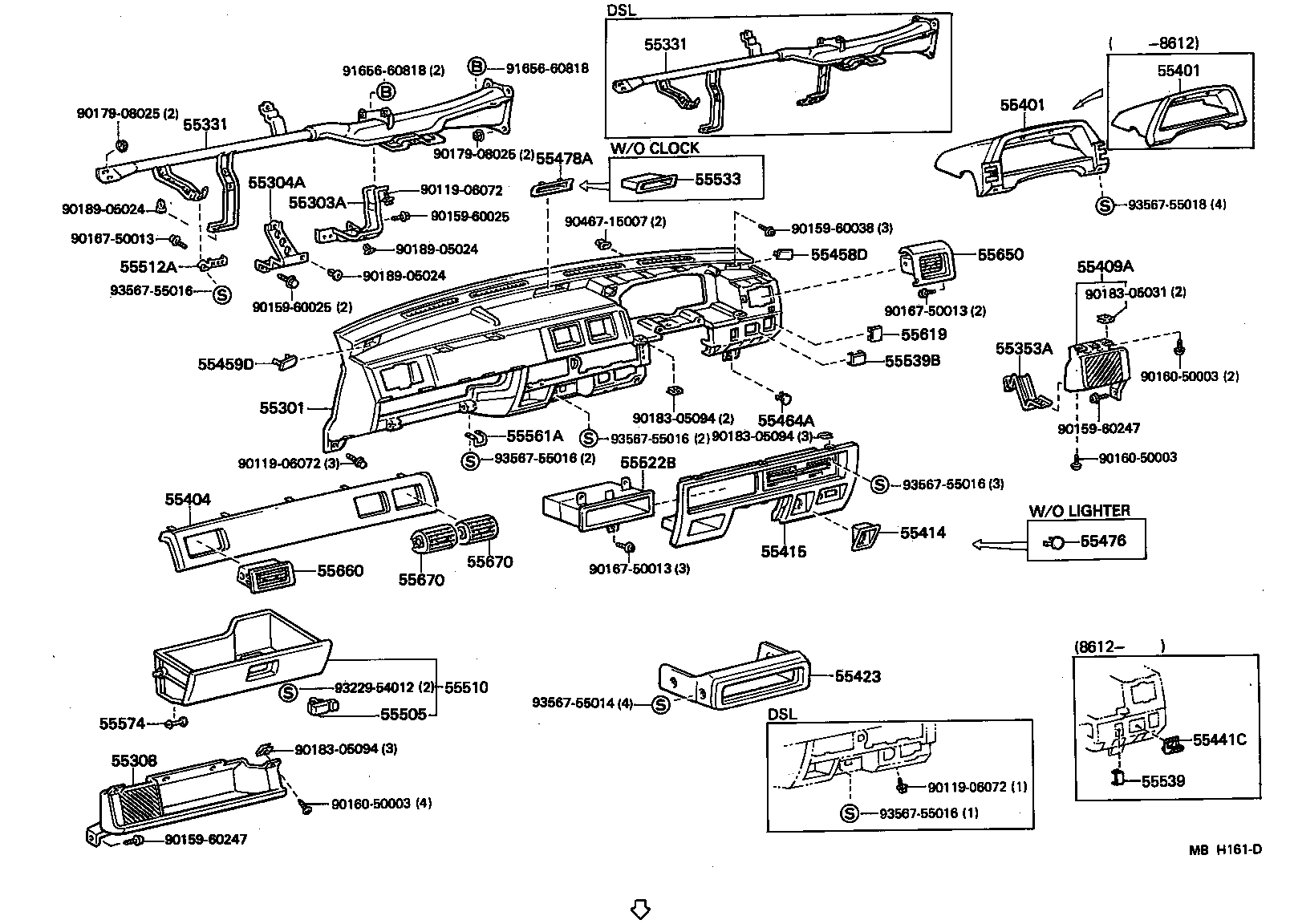 Instrument Panel Glove Compartment