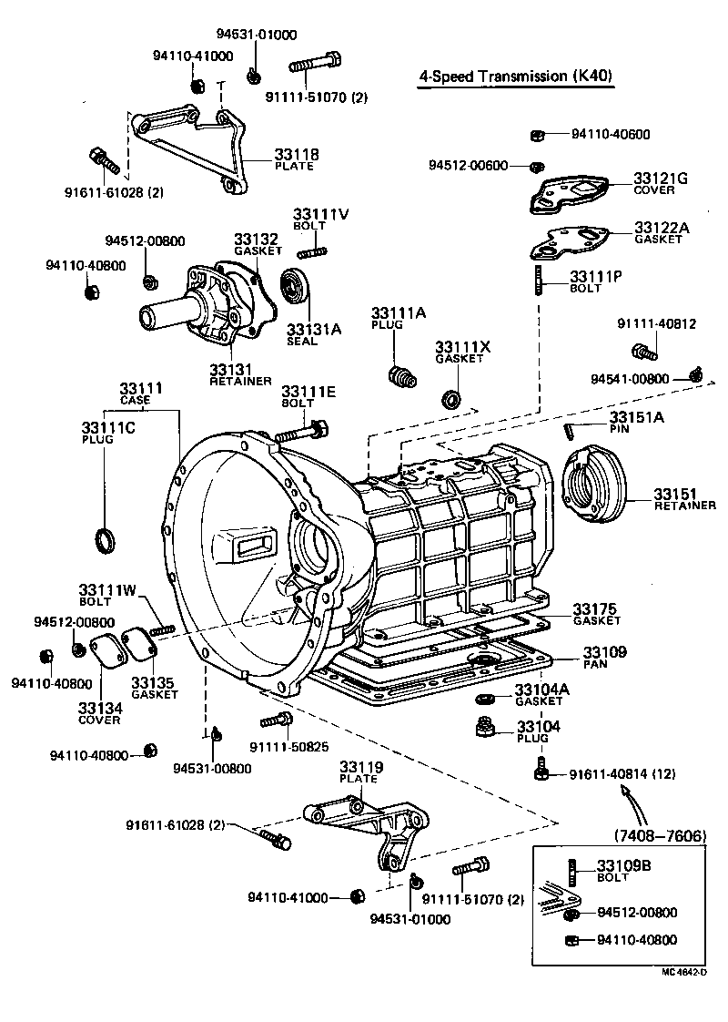 Clutch Housing + Transmission Case