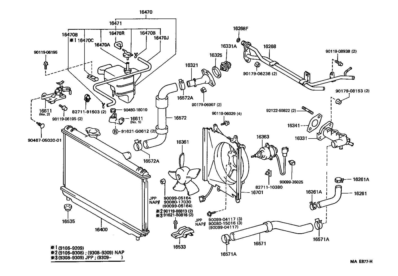 Radiator Water Outlet