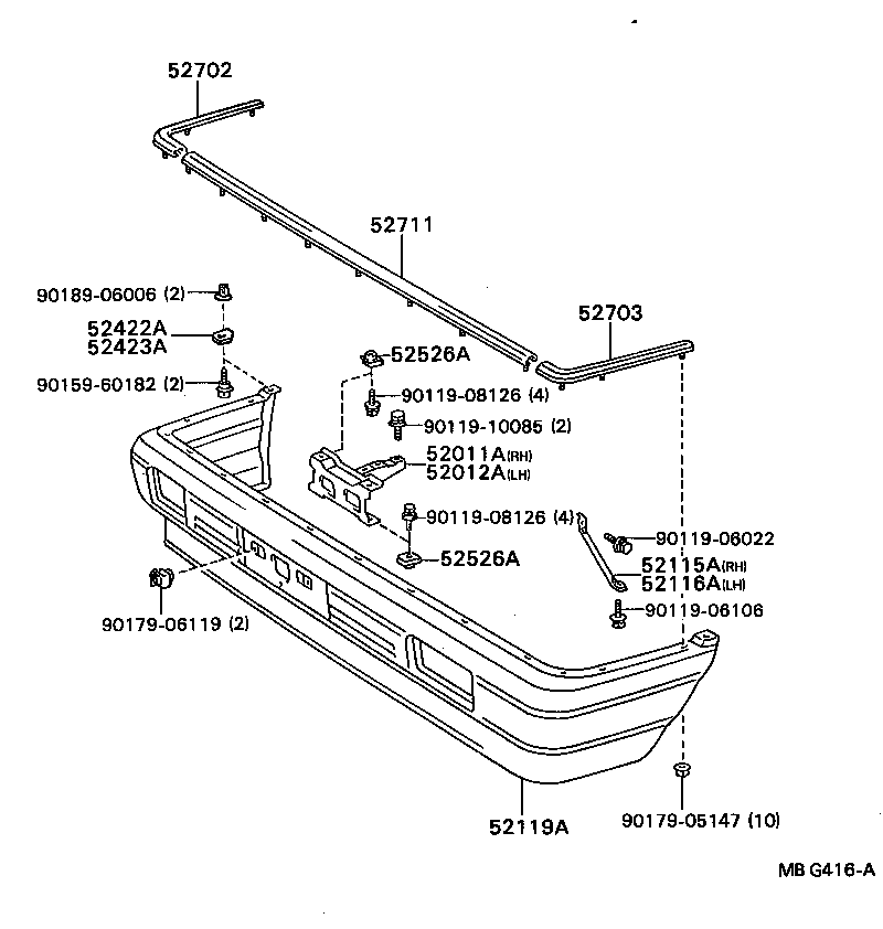 Front Bumper Bumper Stay