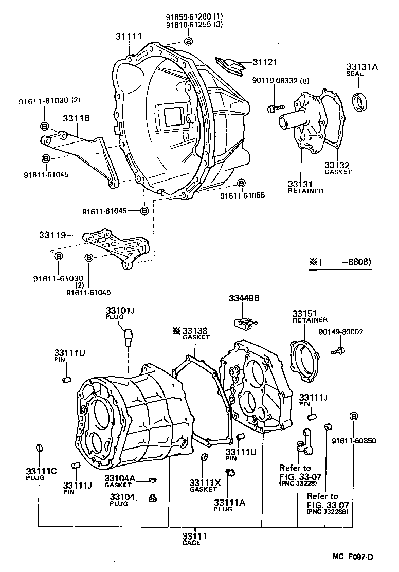 Clutch Housing + Transmission Case