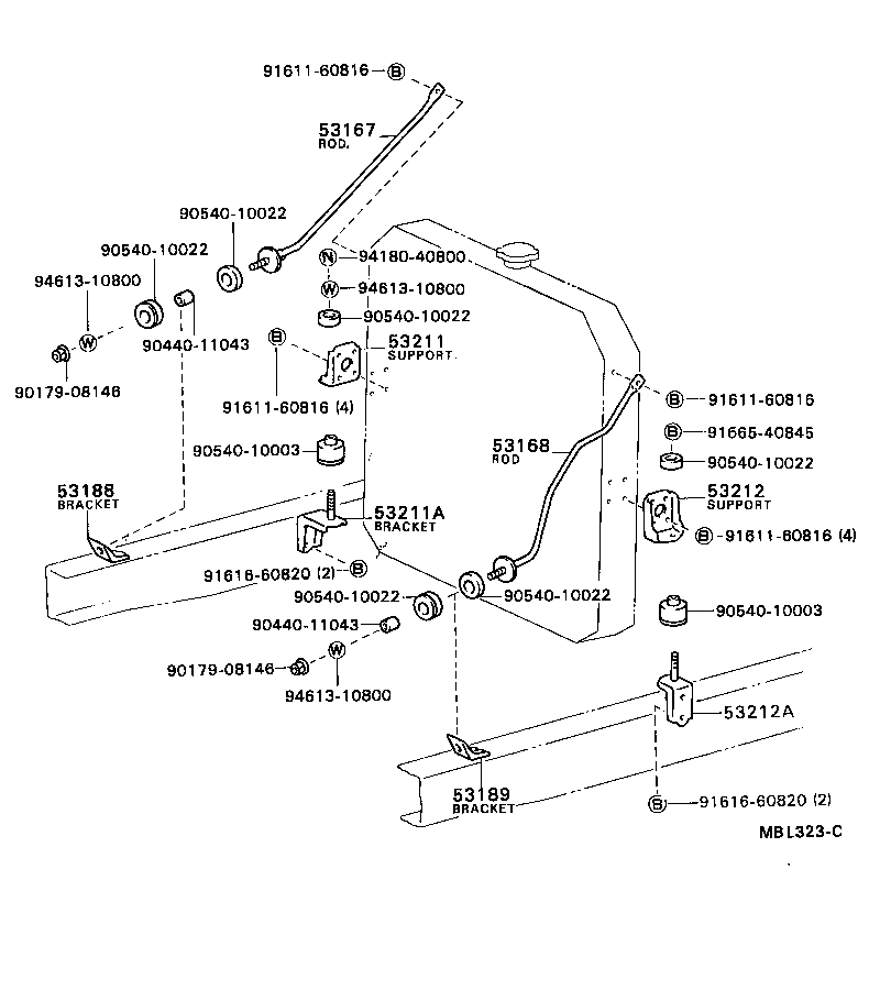 Radiator Support Wind Guide
