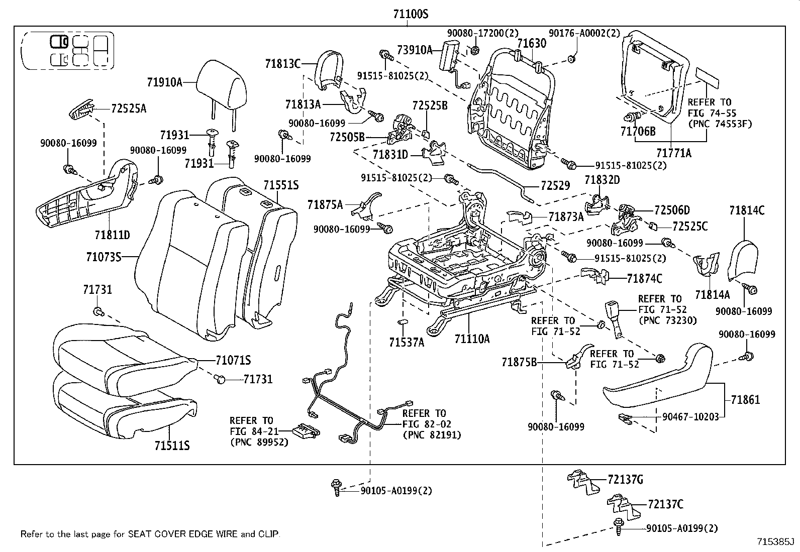 Asiento y pista del asiento