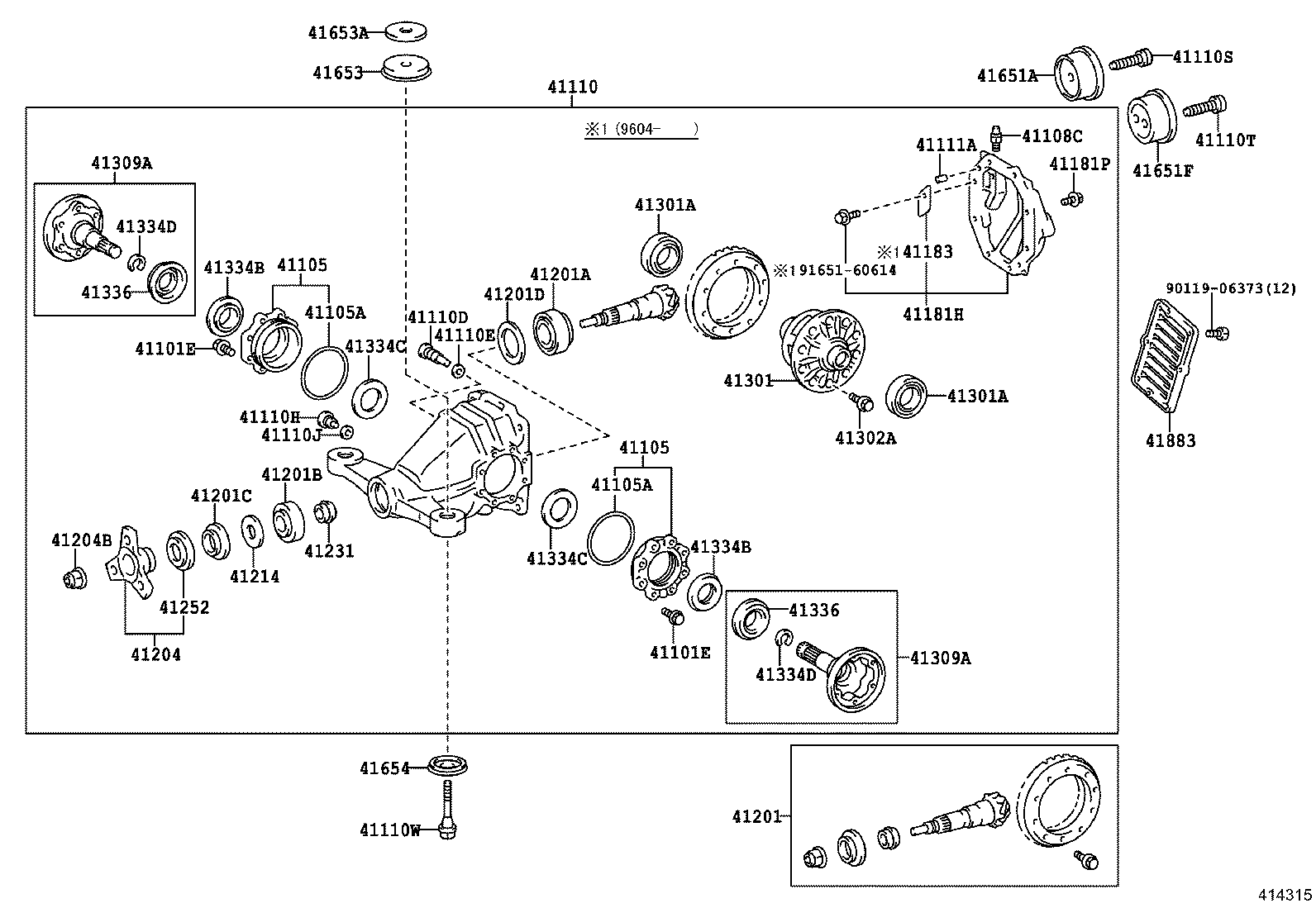 Rear Axle Housing Differential