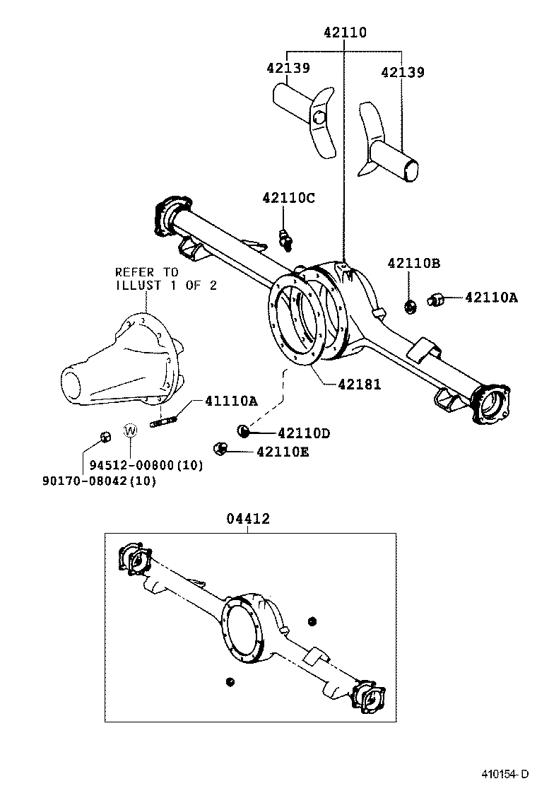 Rear Axle Housing Differential