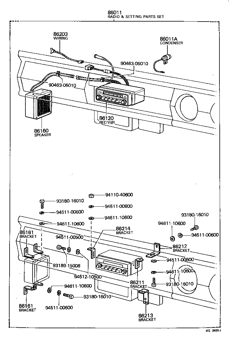 Receptor de Radio y amplificador y condensador
