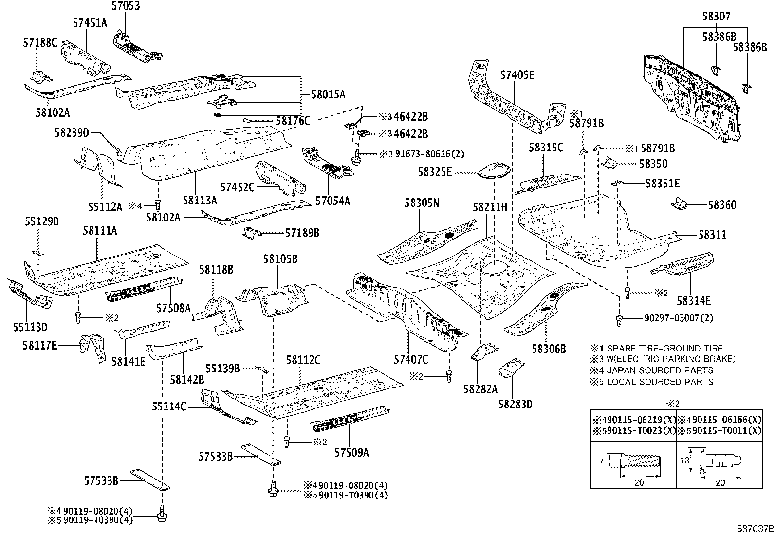 Floor Pan & Lower Back Panel
