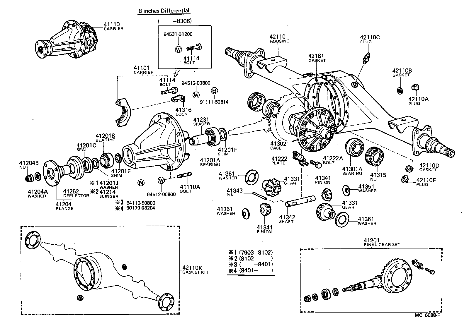 Rear Axle Housing Differential