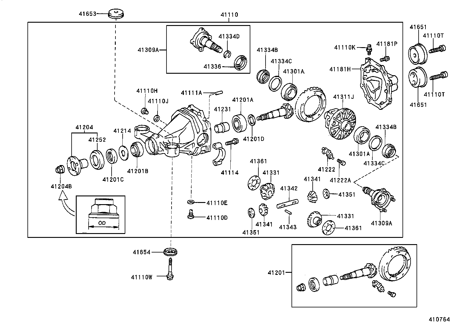 Rear Axle Housing Differential