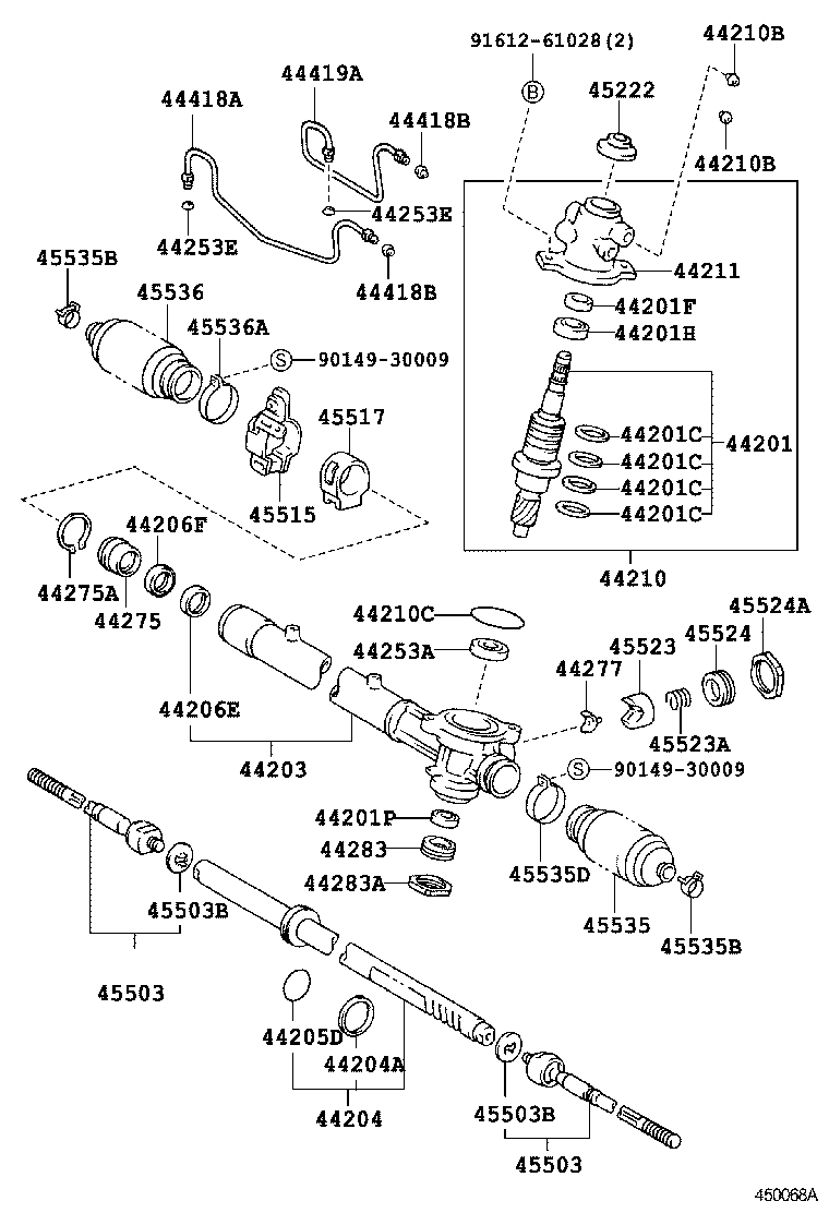 Enlace del mecanismo de dirección