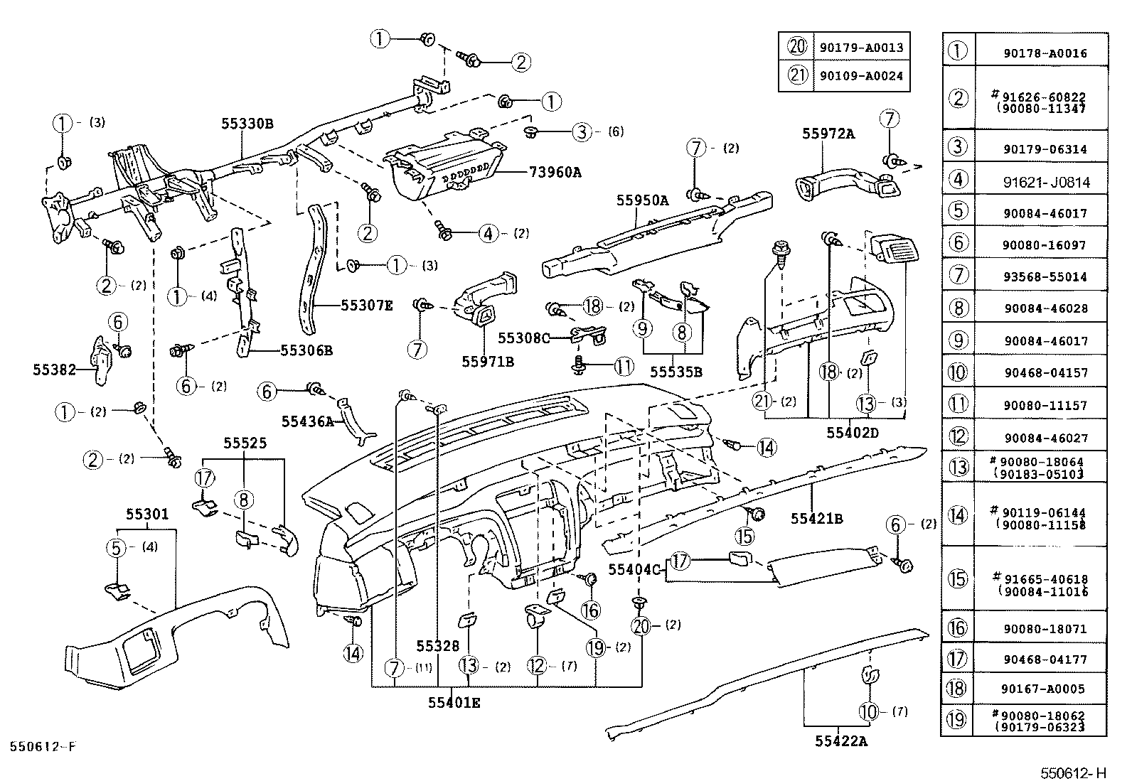 Instrument Panel Glove Compartment