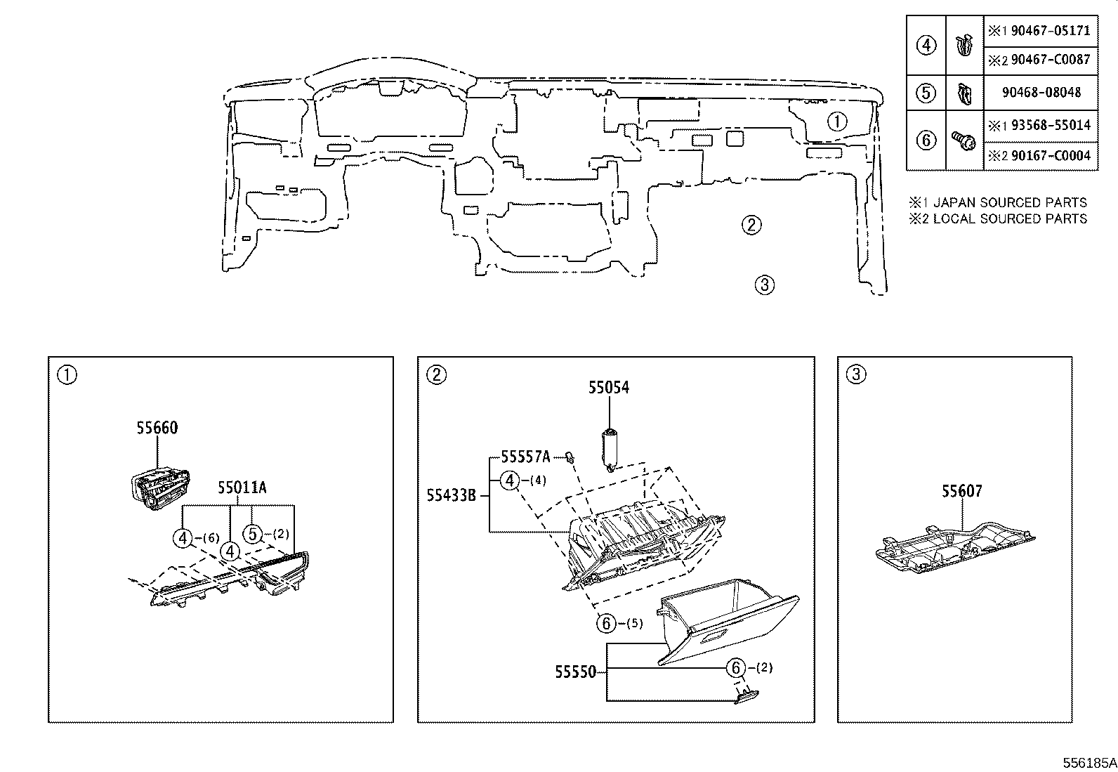 Instrument Panel Glove Compartment