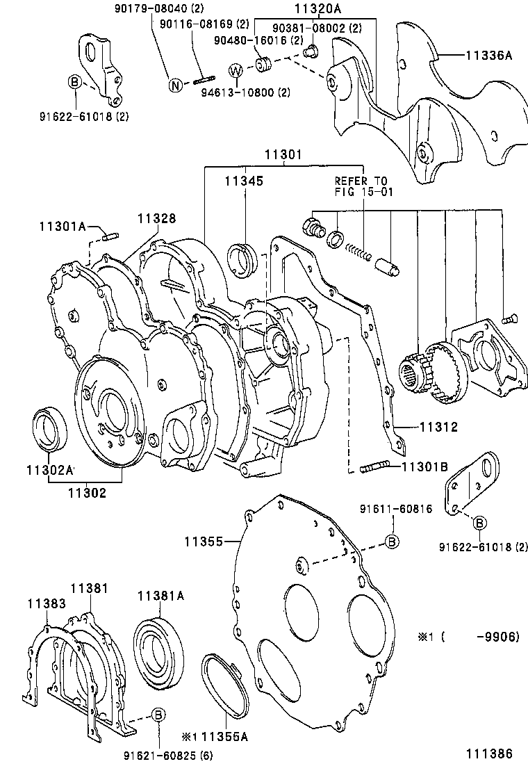 Timing Gear Cover & Rear End Plate