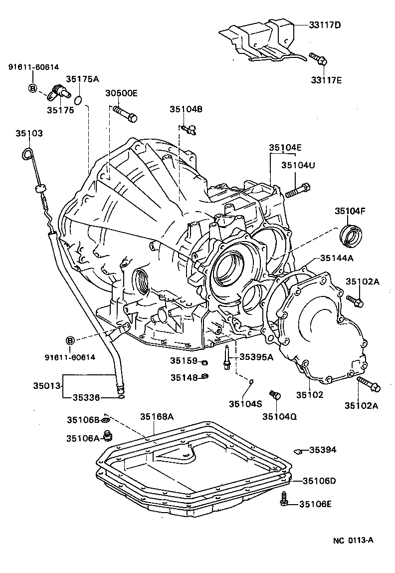 Transmission Case & Oil Pan