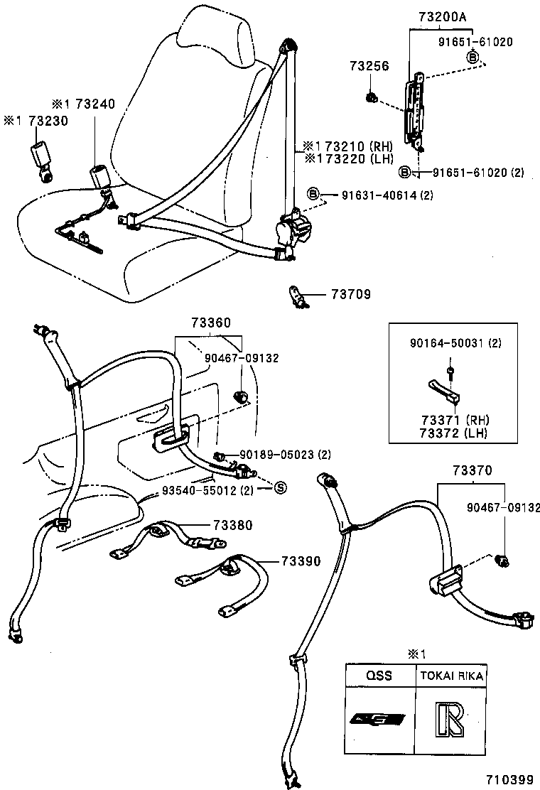 Seat Belt, Child Restraint Seat