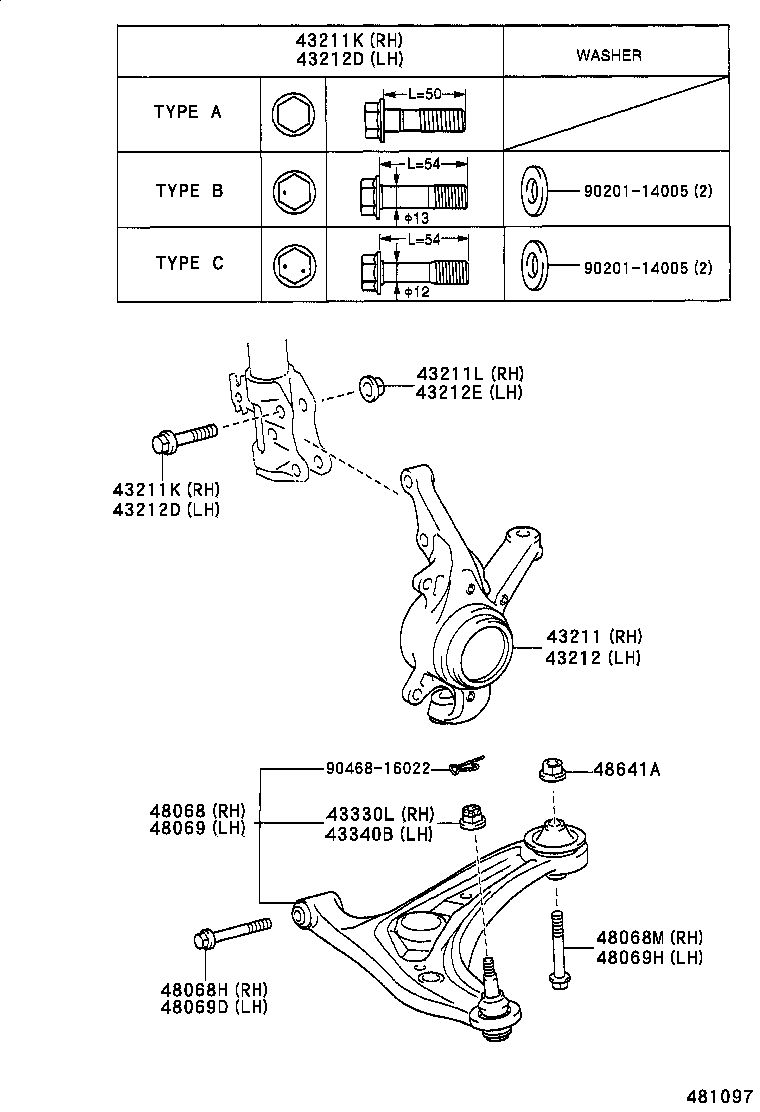 Front Axle Arm Steering Knuckle