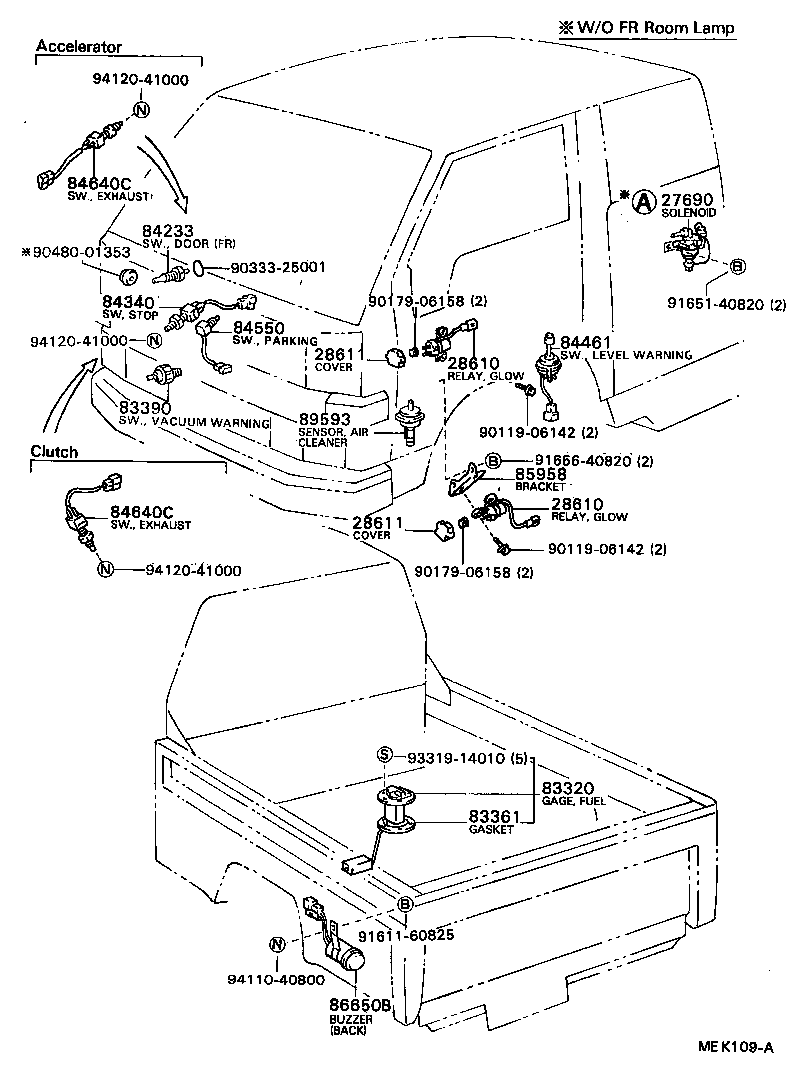 Interruptor y relé y computadora