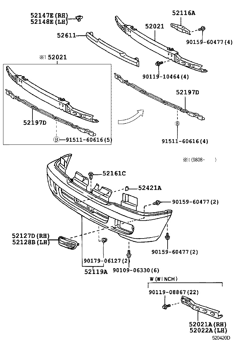 Front Bumper Bumper Stay