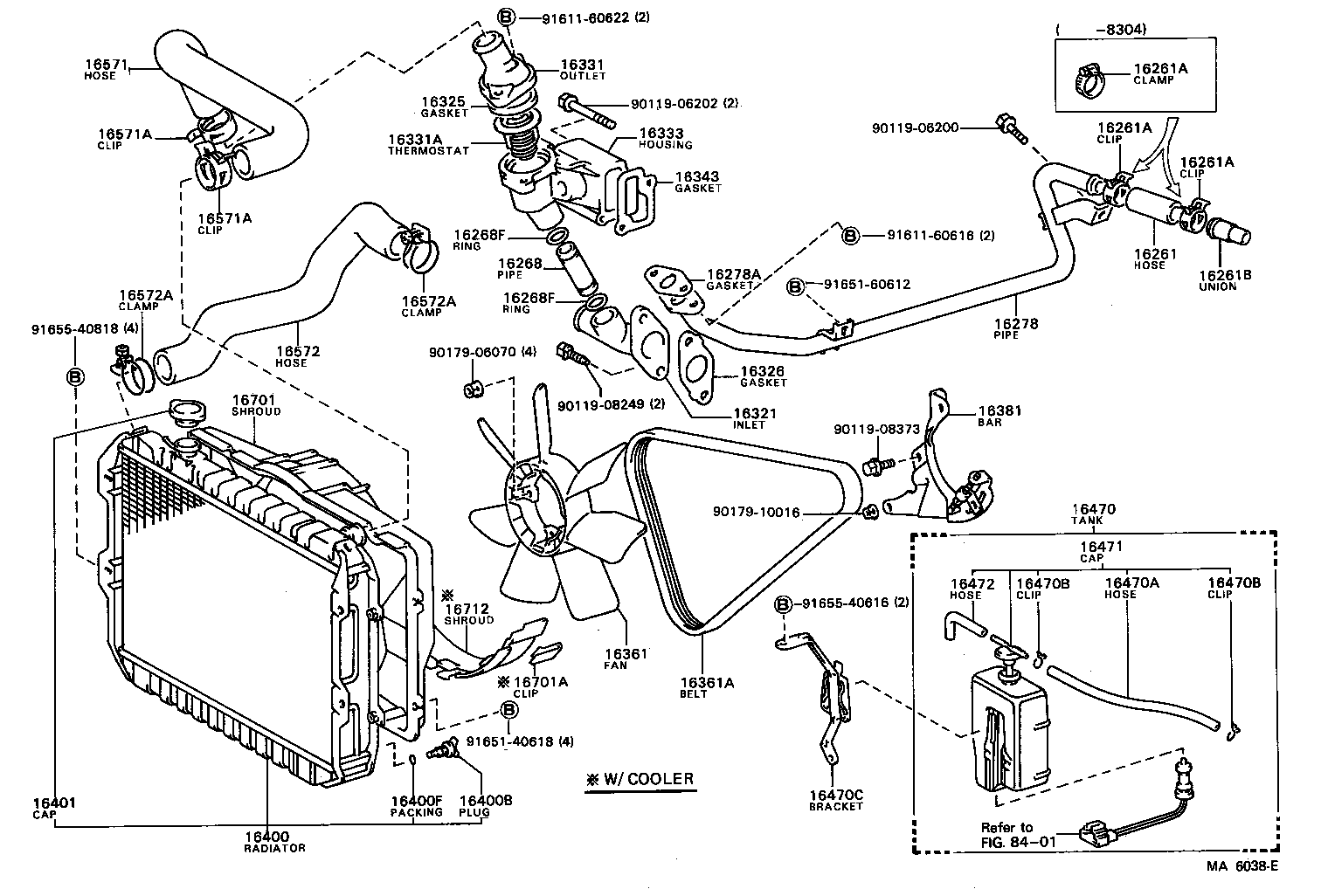 Radiator Water Outlet