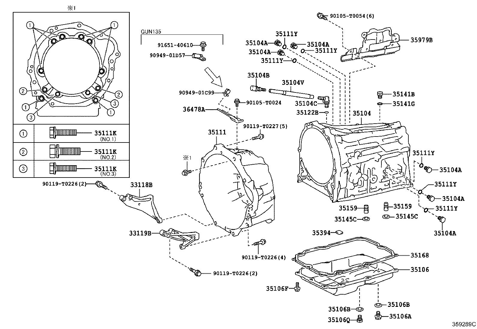 Transmission Case & Oil Pan