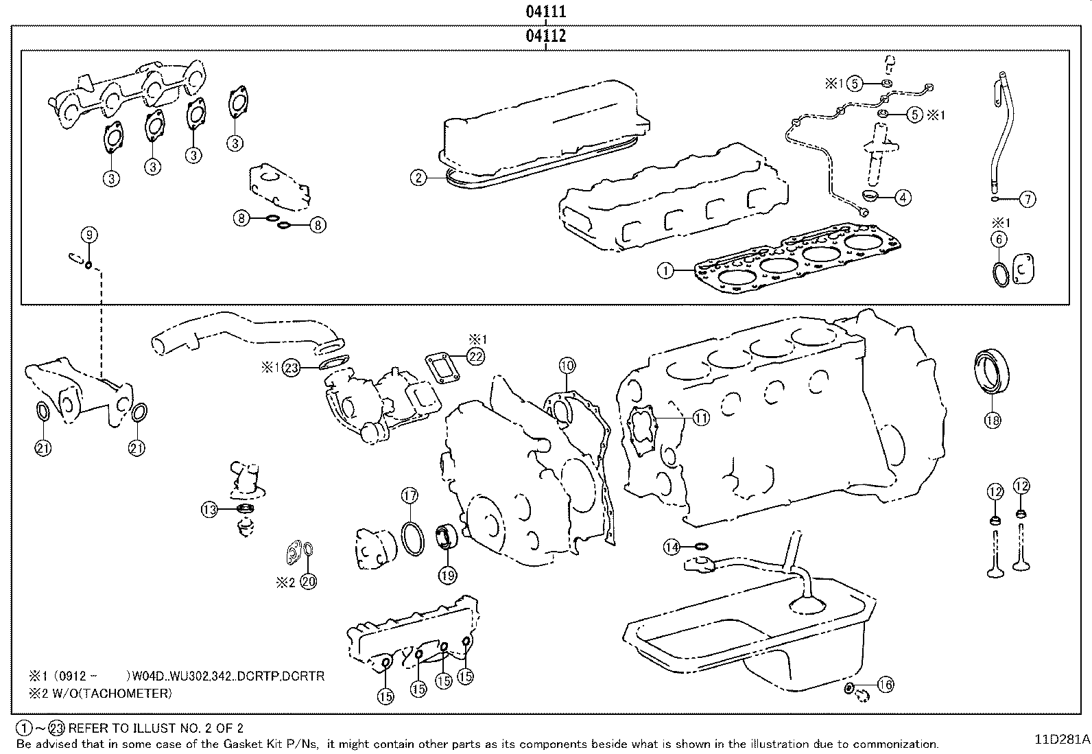 Engine Overhaul Gasket Kit