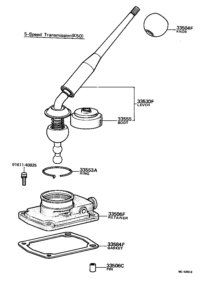 Shift Lever & Retainer