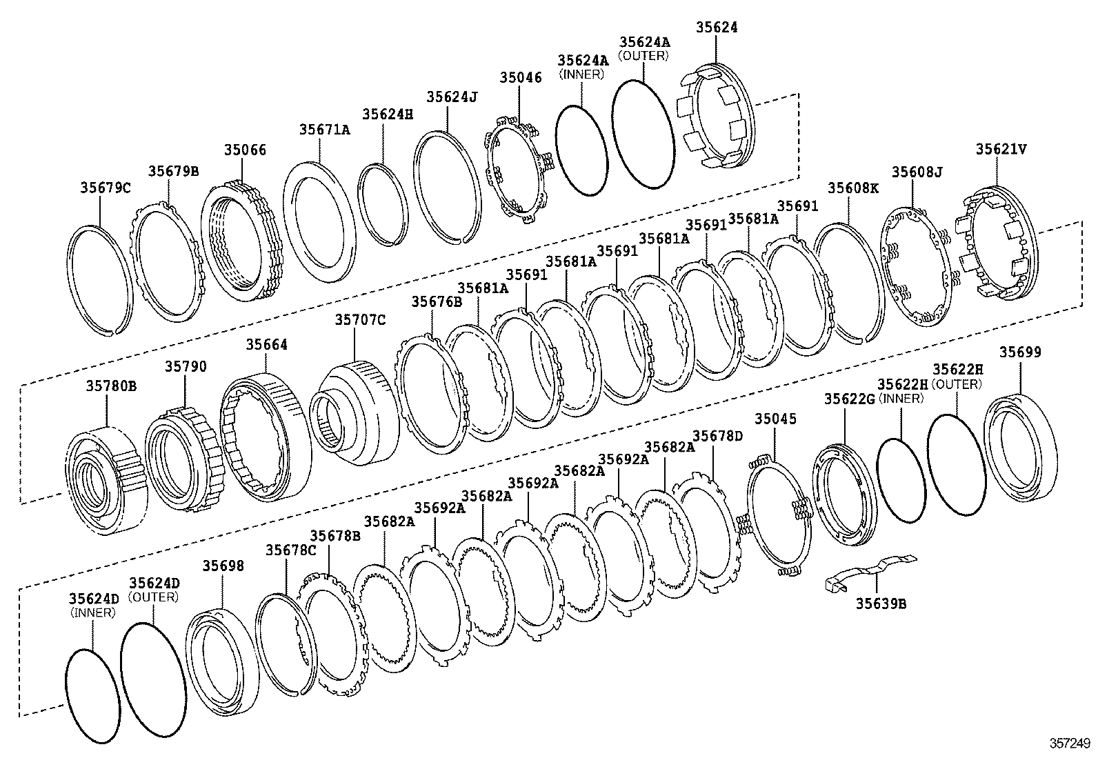 Center Support Planetary Sun Gear
