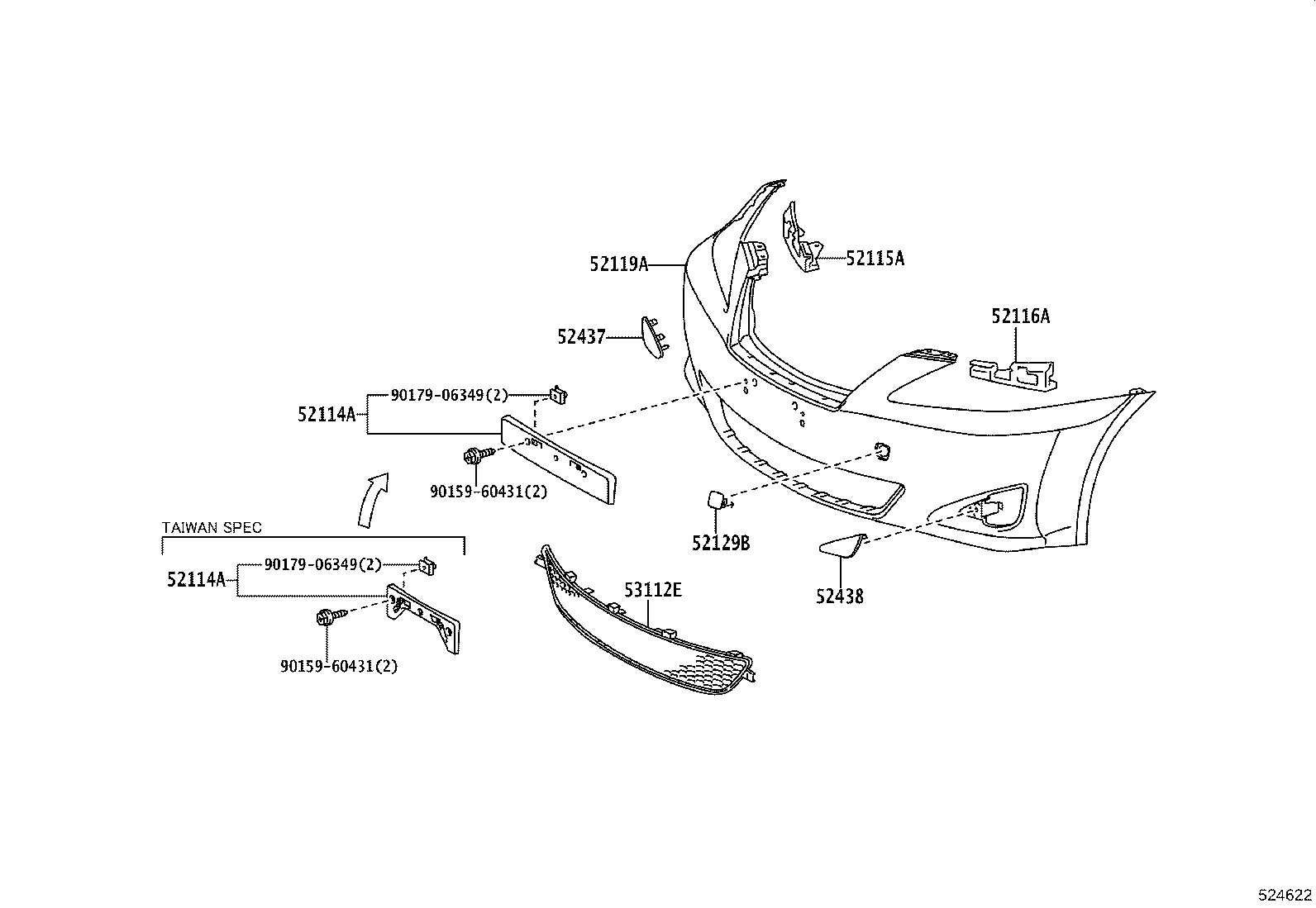 Front Bumper Bumper Stay