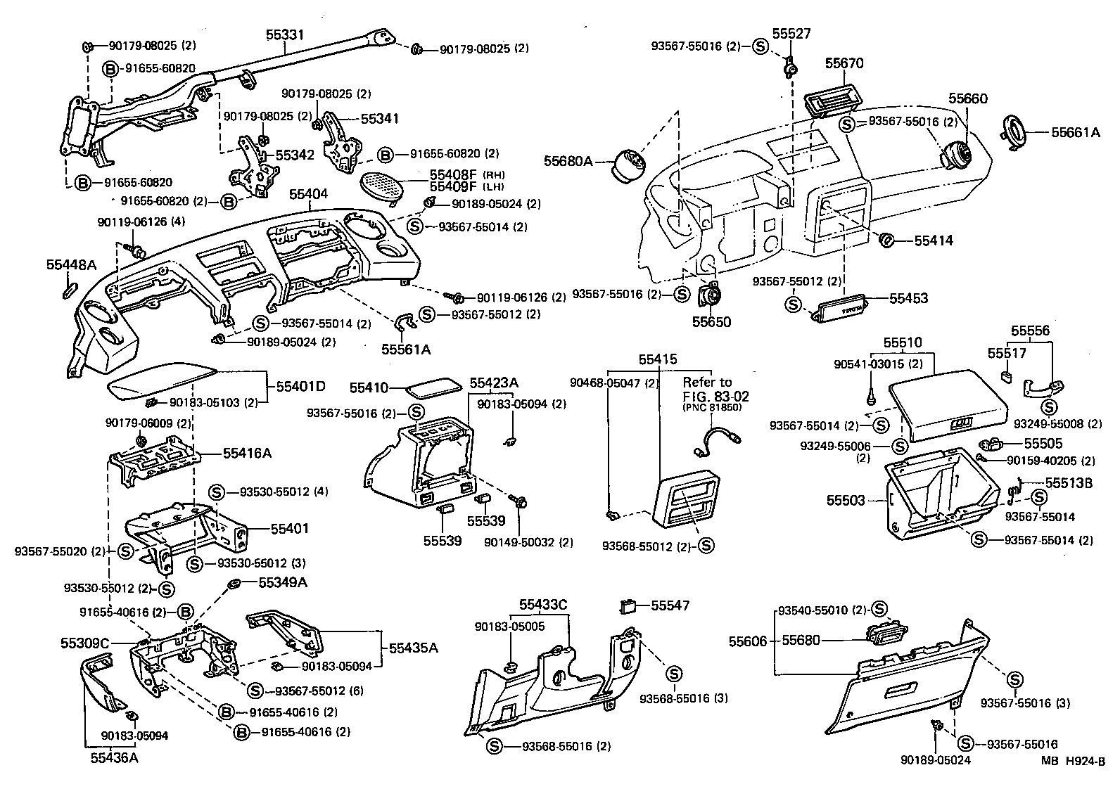 Instrument Panel Glove Compartment