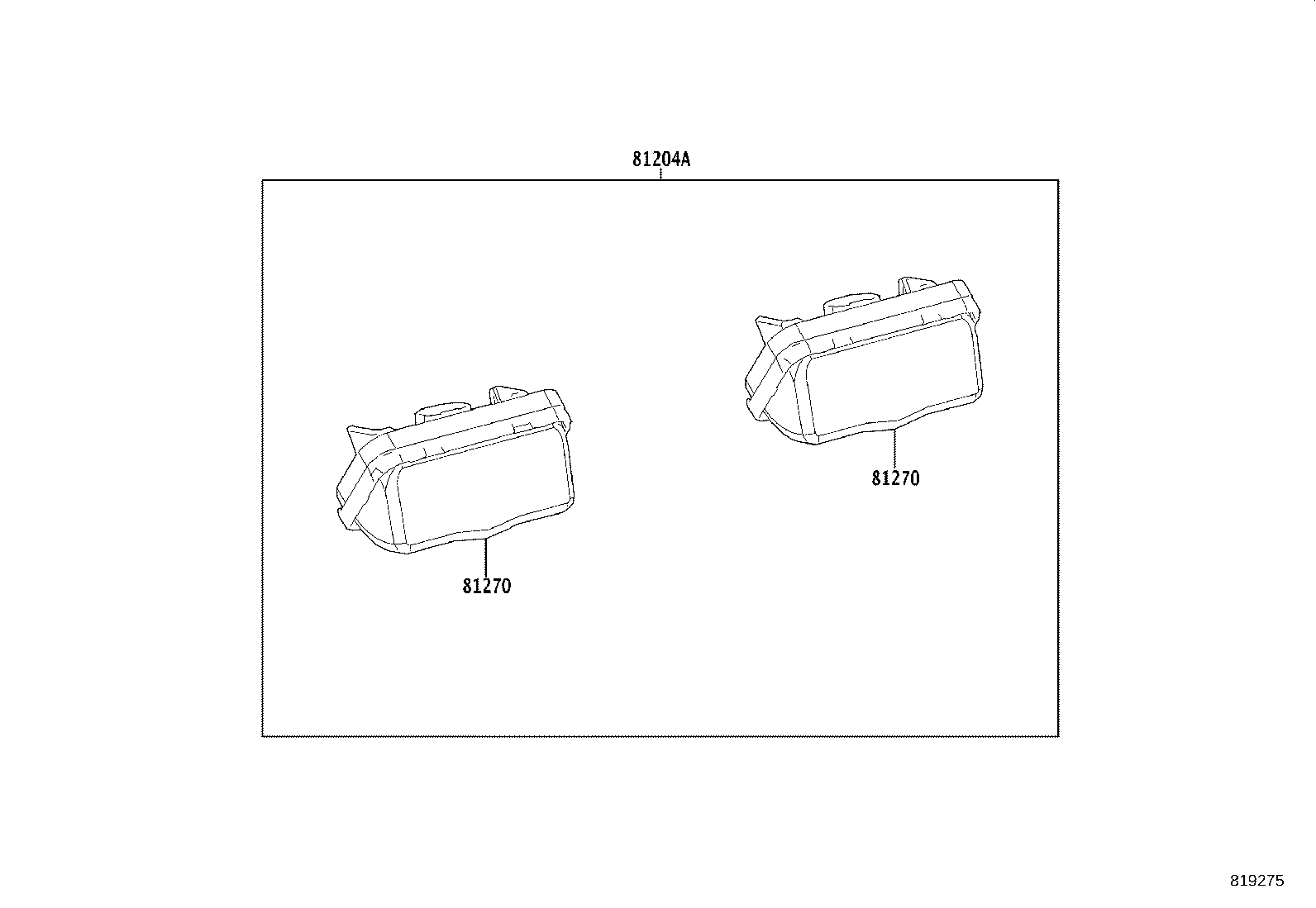 Rear License Plate Lamp