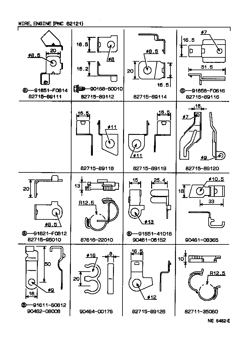 Cableado y abrazadera