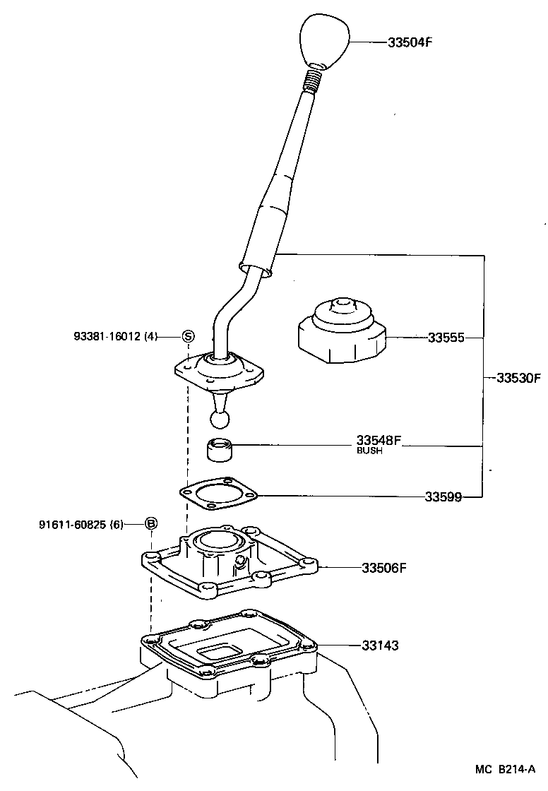 Shift Lever & Retainer