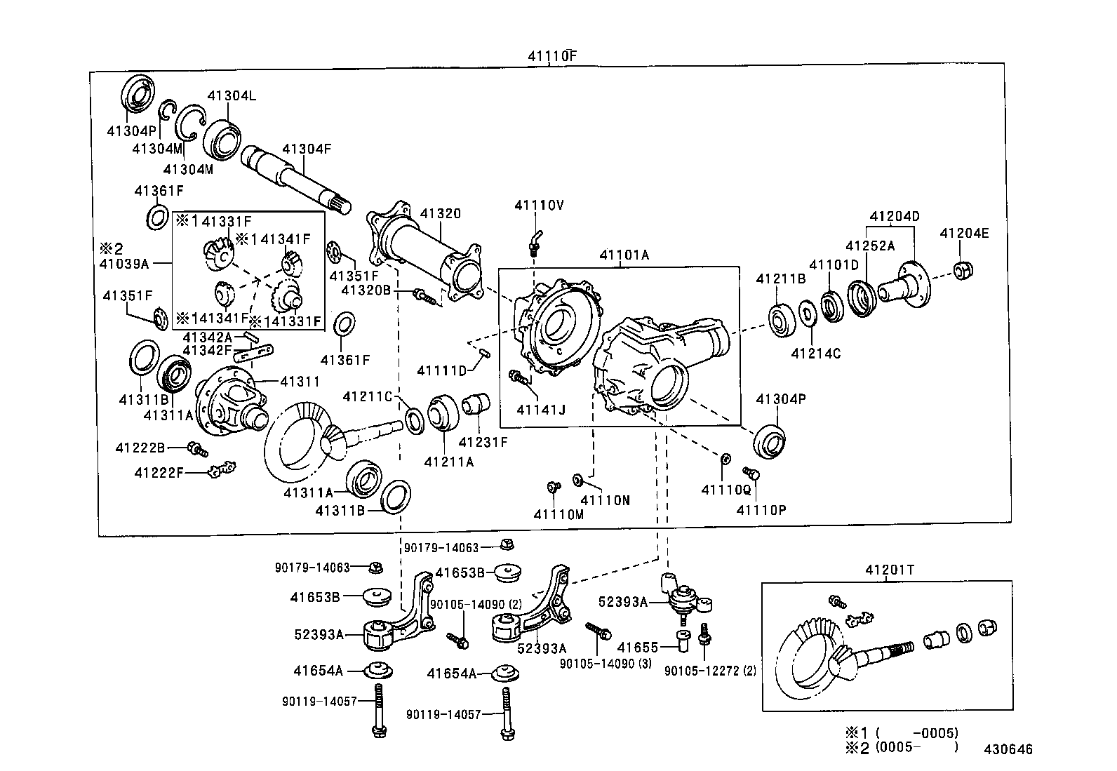 Front Axle Housing & Differential