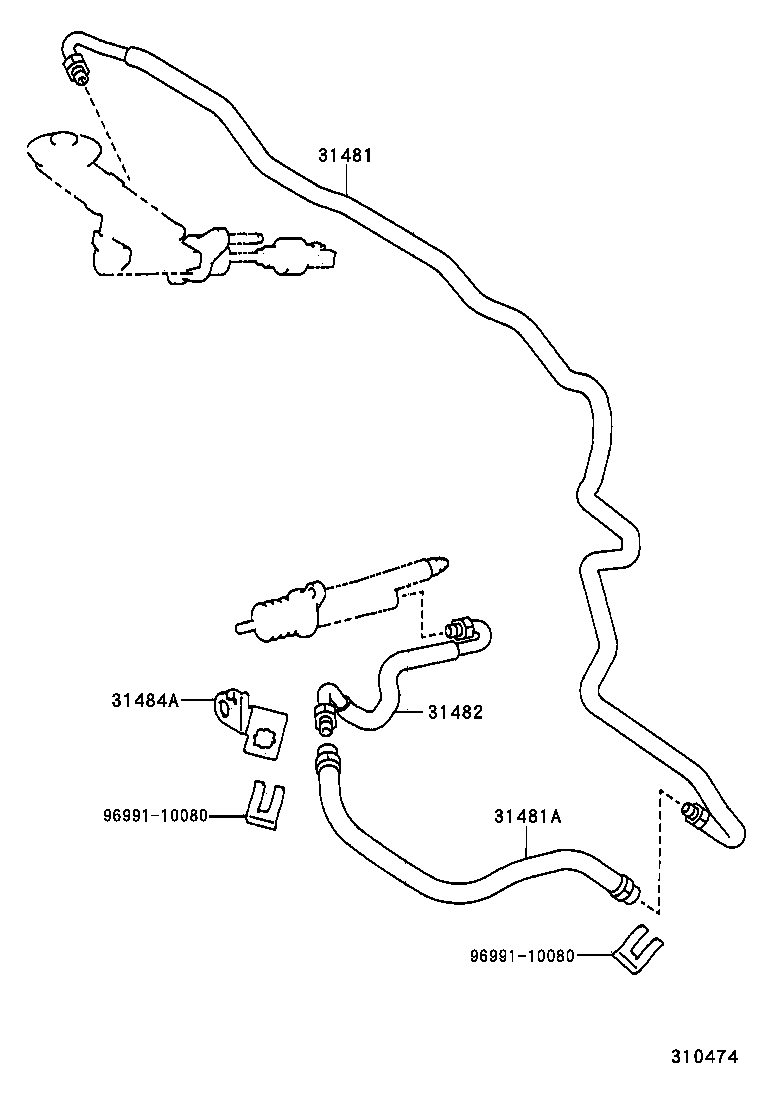 Clutch Pedal Flexible Hose