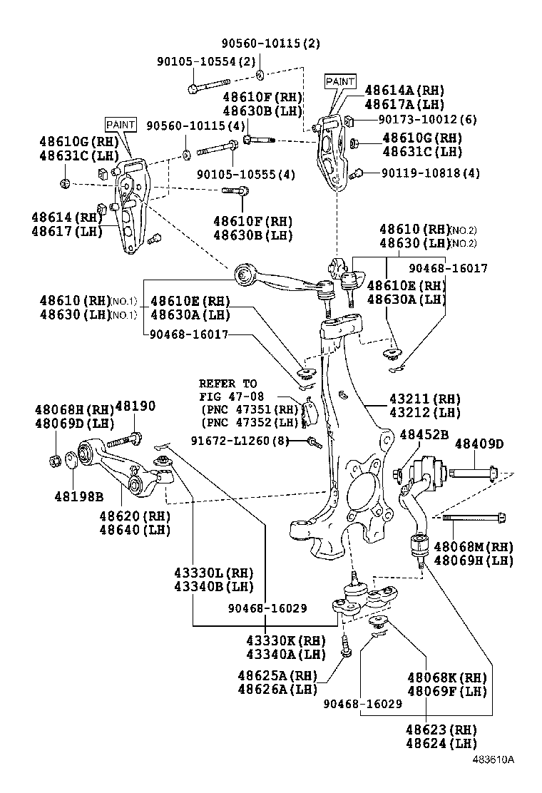 Front Axle Arm Steering Knuckle