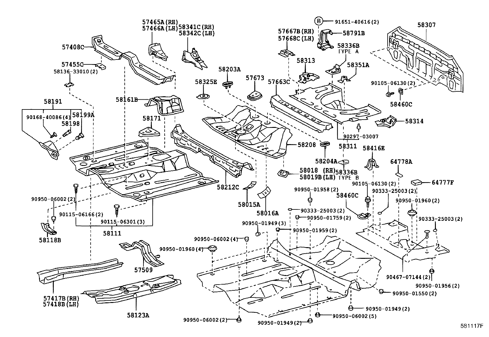 Floor Pan & Lower Back Panel