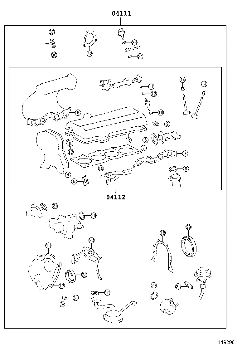 Engine Overhaul Gasket Kit