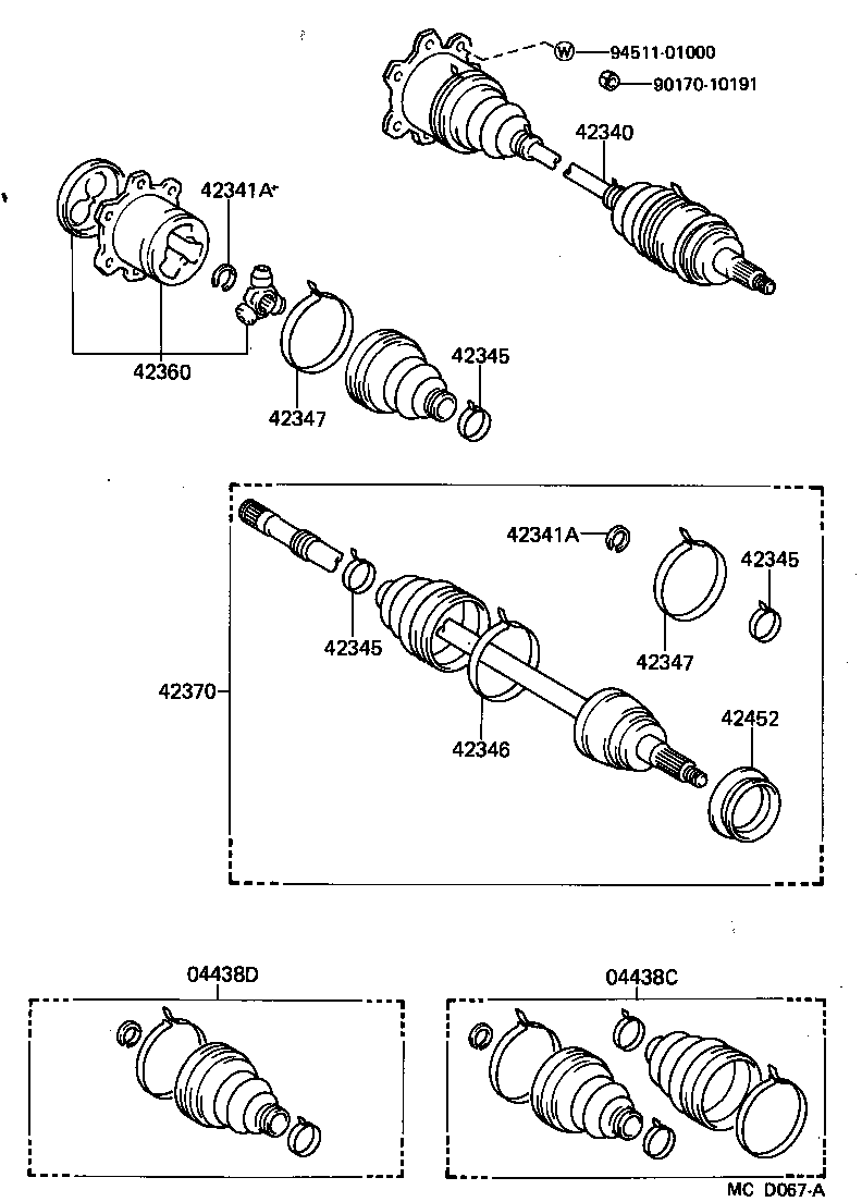 Rear Axle Shaft Hub