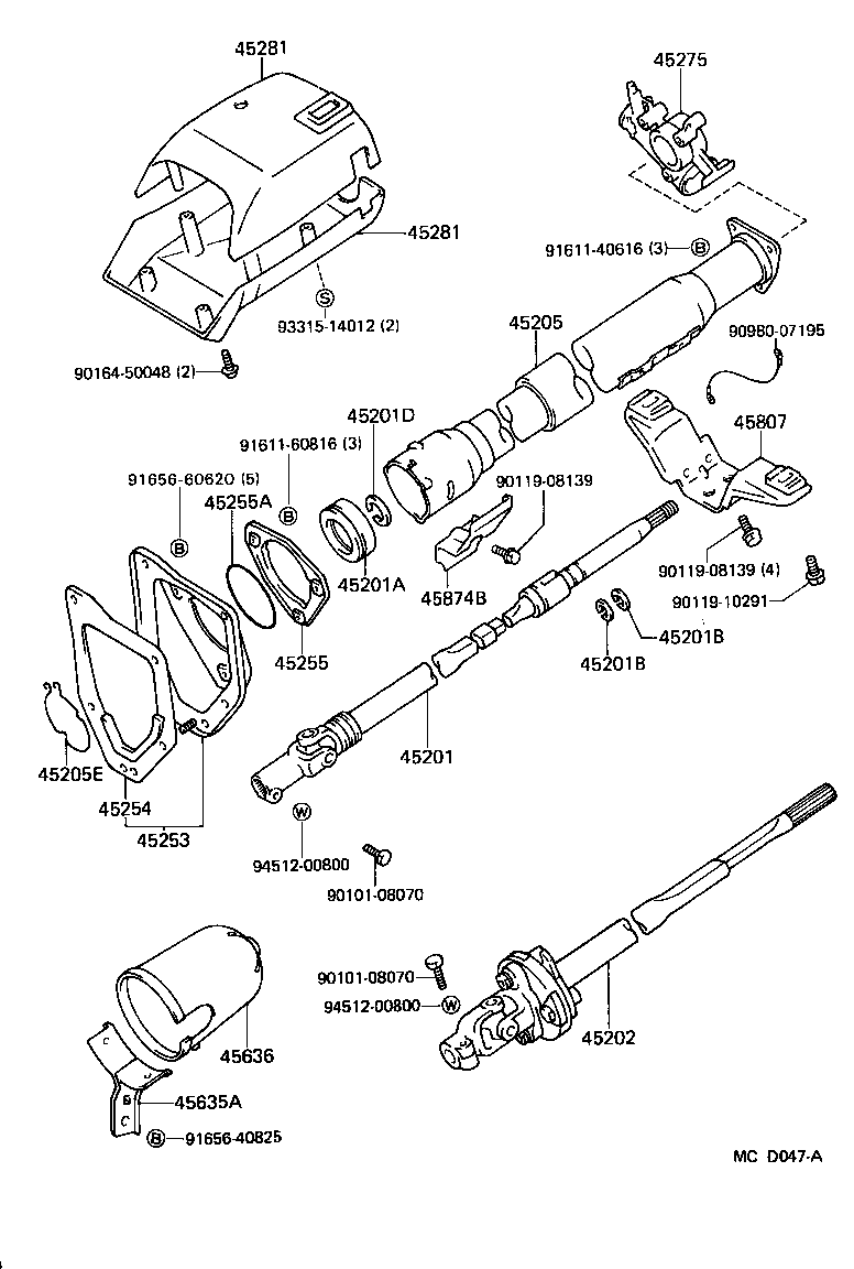 Steering Column & Shaft