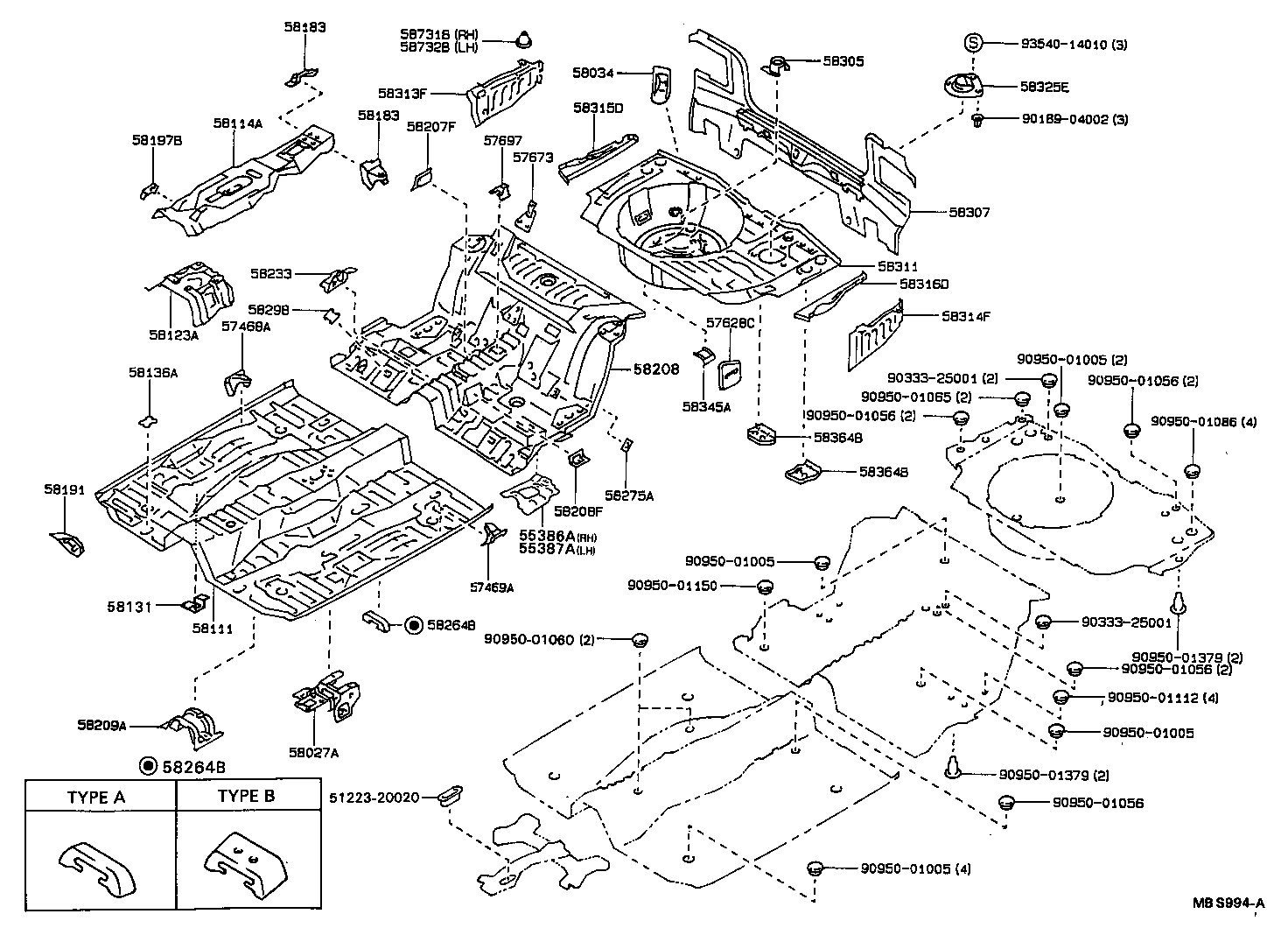 Floor Pan & Lower Back Panel