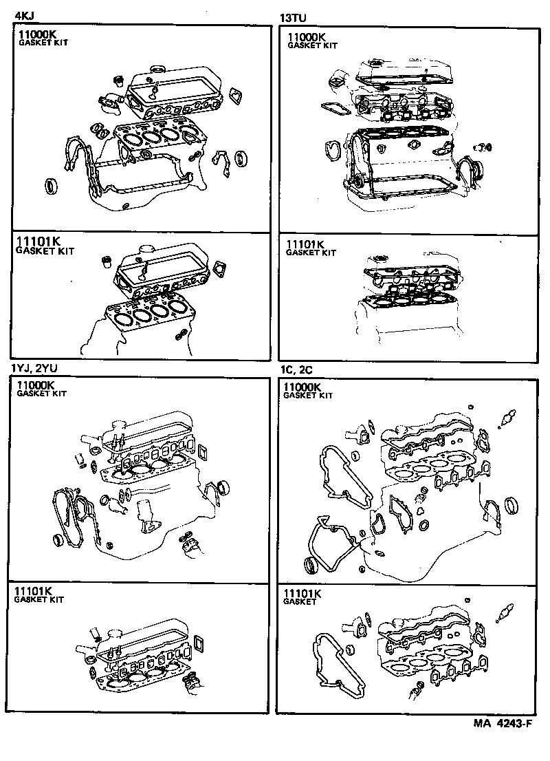 Engine Overhaul Gasket Kit