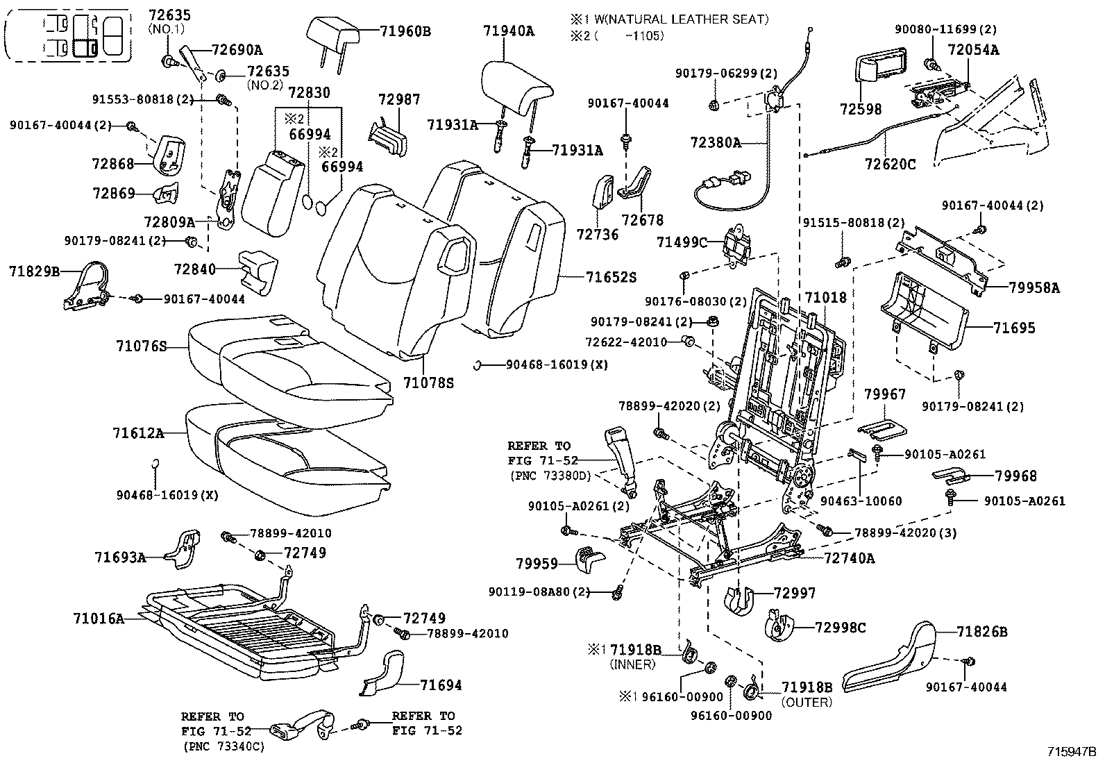 Asiento y pista del asiento