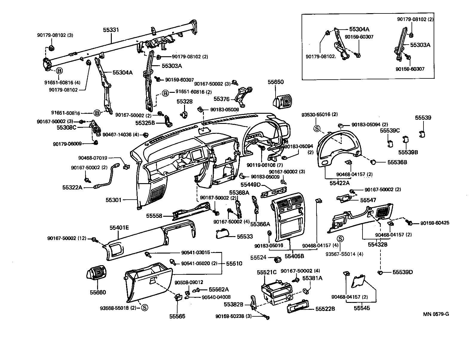 Instrument Panel Glove Compartment