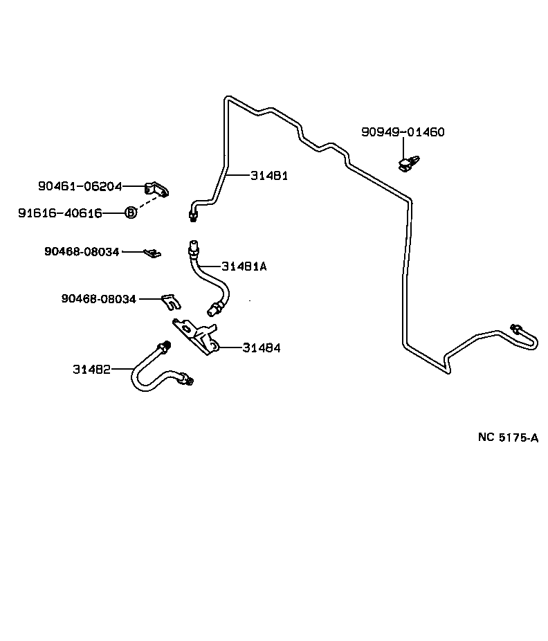 Clutch Pedal Flexible Hose