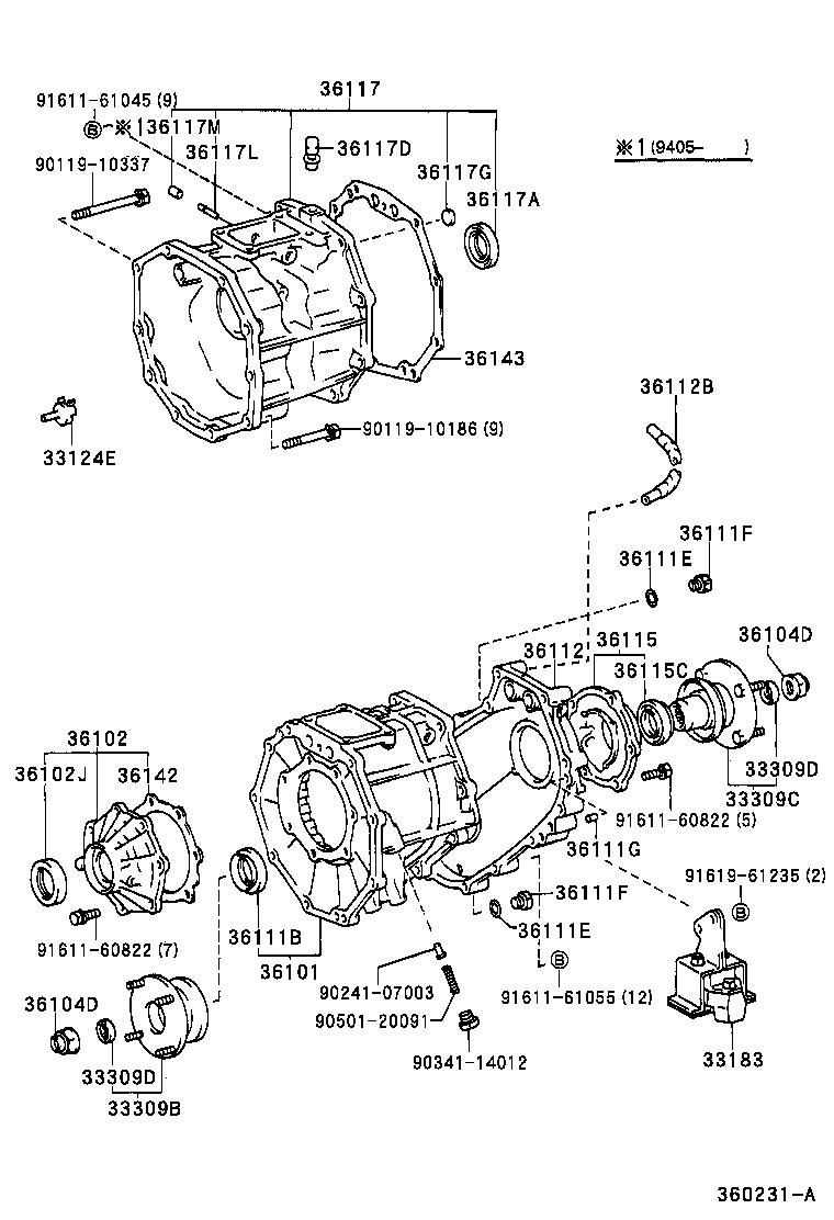 Transfer Case & Extension Housing