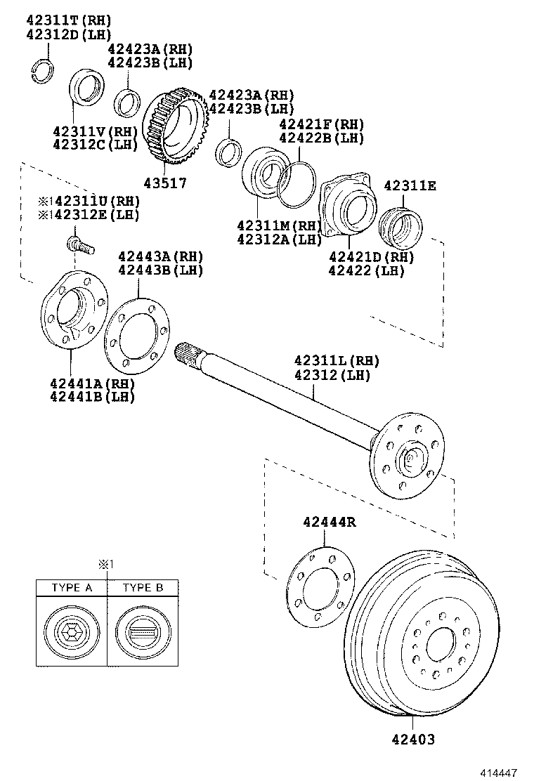 Rear Axle Shaft Hub