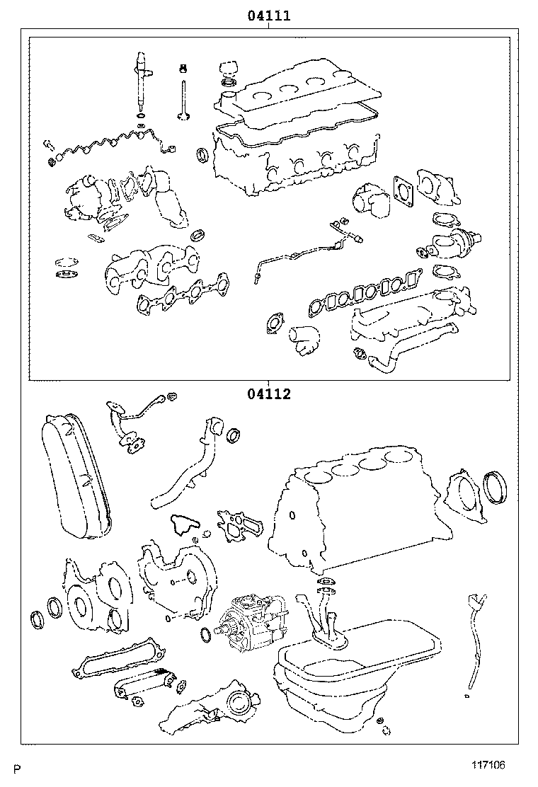 Engine Overhaul Gasket Kit