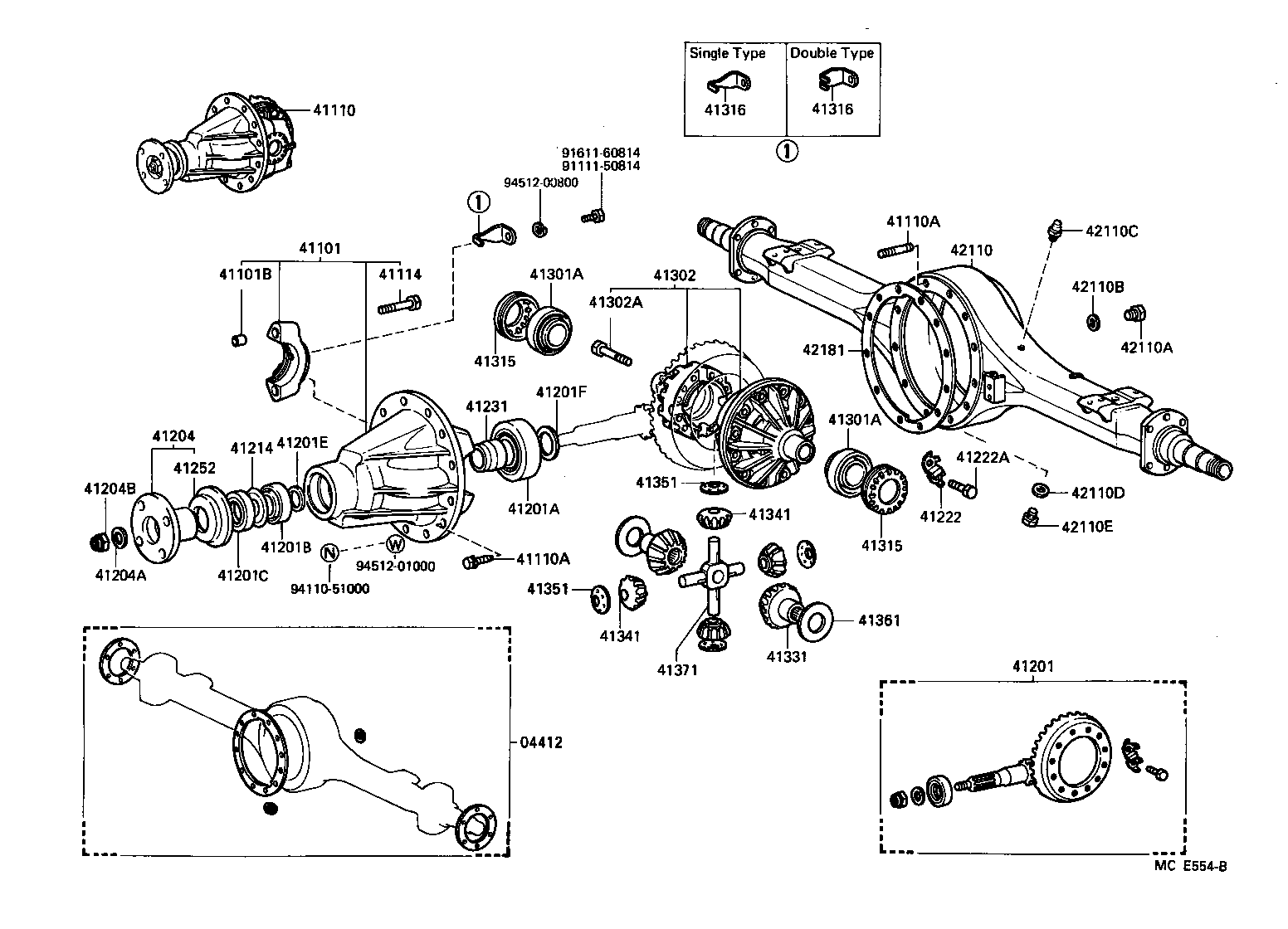 Rear Axle Housing Differential