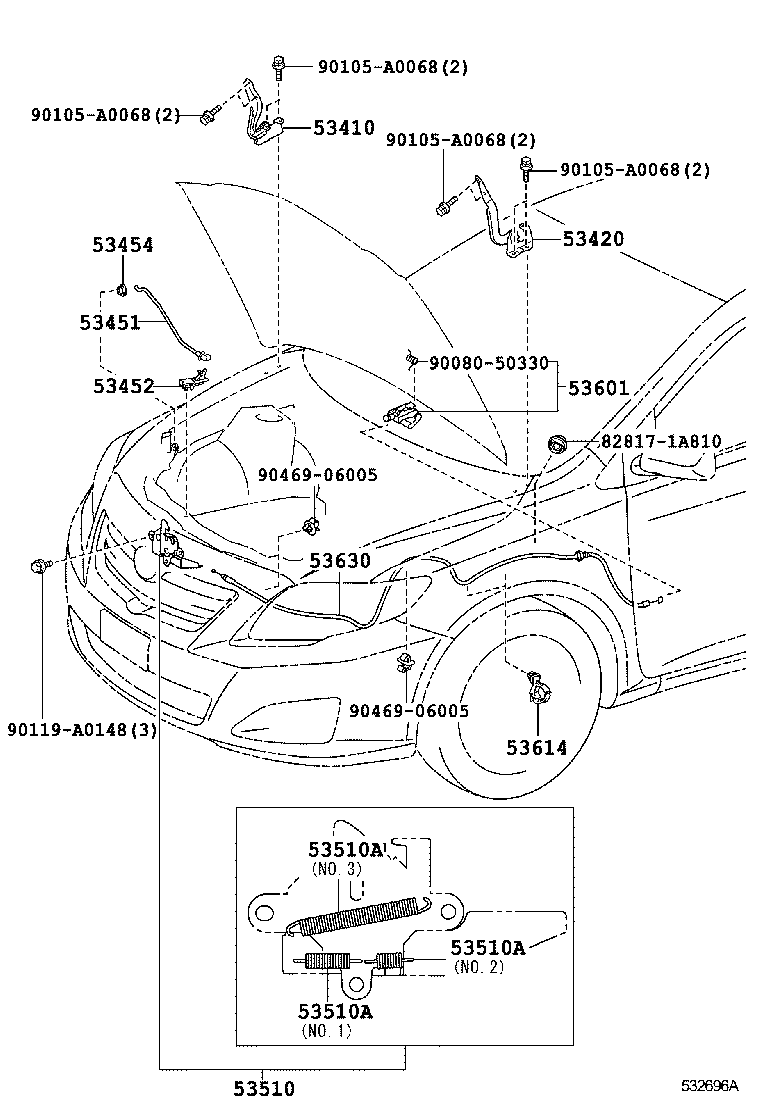 Hood Lock & Hinge