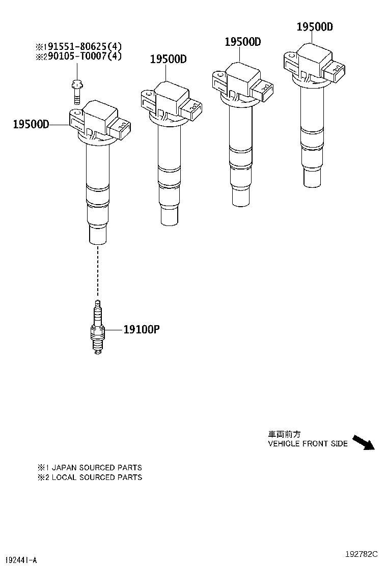 Ignition Coil Spark Plug Glow Plug